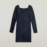 G-STAR Outlet Velvet Slim Dress Dark blue