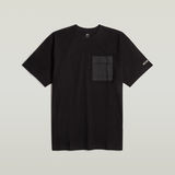 G-STAR Outlet Woven Mix Pocket Loose T-Shirt Black