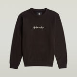G-STAR Outlet G-Script Logo Sweater Black