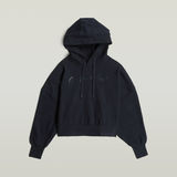 G-STAR Outlet G-Script Oversized Hooded Sweater Dark blue