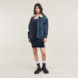 G-STAR Outlet Velvet Slim Dress Dark blue