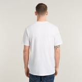 G-STAR Outlet Topography Chest Graphic Slim T-Shirt White