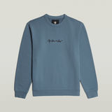 G-STAR Outlet G-Script Logo Sweater Medium blue