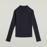 G-STAR Outlet Slim Rib Mock Top Dark blue