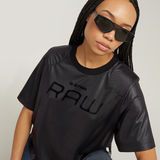 G-STAR Outlet Shoulder Padded Dressy Boxy Top Black