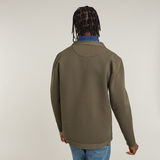 G-STAR Outlet Tech Liner Loose Knitted Sweater Brown