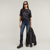 G-STAR Outlet Shoulder Padded Dressy Boxy Top Black