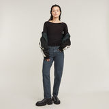 G-STAR Outlet Top Low Back Slim 3\4 Sleeve Negro