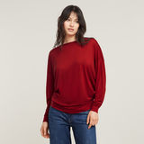 G-STAR Outlet Batwing Loose Top Red