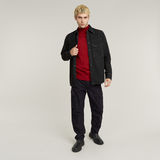 G-STAR Outlet Premium Core Mock Neck Knitted Sweater Red