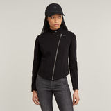 G-STAR Outlet Biker Slim Sweater Jacket Black