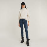 G-STAR Outlet Asymmetric Button Mock Sweater White