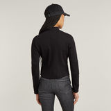 G-STAR Outlet Biker Slim Sweater Jacket Black