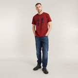 G-STAR Outlet Masks Graphic T-Shirt Red