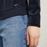 G-STAR Outlet Batwing Velvet Loose Sweater Dark blue
