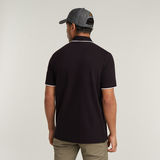 G-STAR Outlet Chest Logo Striped Polo Black