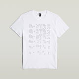 G-STAR Outlet Camiseta Gradient Graphic Blanco