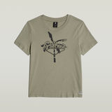 G-STAR Outlet Summer Graphic Top Green