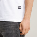 G-STAR Outlet Camiseta Gradient Graphic Blanco