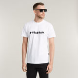 G-STAR Outlet Graphic Script T-Shirt White