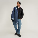 G-STAR Outlet Multi Zip Thru Loose Hooded Sweater Black