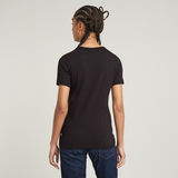 G-STAR Outlet Chest Logo Optic Slim Top Black