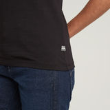 G-STAR Outlet Chest Logo Optic Slim Top Black