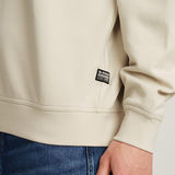 G-STAR Outlet Chenille G-Script Loose Sweater White