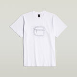 G-STAR Outlet Stitch Burger Logo Loose T-Shirt White