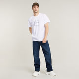 G-STAR Outlet Stitch Burger Logo Loose T-Shirt White