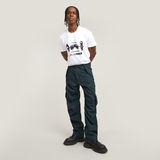 G-STAR Outlet R-3N Regular Straight Cargo Pants Dark blue