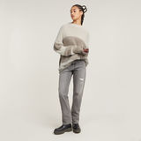 G-STAR Outlet Fuzzy Stripe Loose Knitted Sweater Multi color