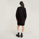 G-STAR Outlet Flock Print Sweater Dress Black