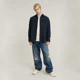 G-STAR Outlet Zig-Zag Structure Turtle Knitted Sweater White