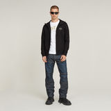 G-STAR Outlet Logo Hooded Zip Thru Jacket Black
