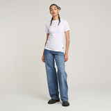 G-STAR Outlet Chest Logo Optic Slim Top White