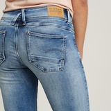 G-STAR Outlet Lynn Mid Skinny Ripped Edge Ankle Shorts Light blue