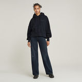 G-STAR Outlet G-Script Oversized Hooded Sweater Dark blue