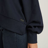 G-STAR Outlet G-Script Oversized Hooded Sweater Dark blue