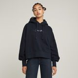 G-STAR Outlet G-Script Oversized Hooded Sweater Dark blue
