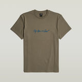 G-STAR Outlet G-Script T-Shirt Brown