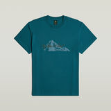 G-STAR Outlet Summit Graphic T-Shirt Medium blue