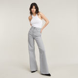 G-STAR Outlet Deck Ultra High Wide Leg Jeans Grey