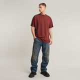 G-STAR Outlet Pigment Dye Loose T-Shirt Red