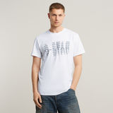 G-STAR Outlet Shattered Graphic T-Shirt White