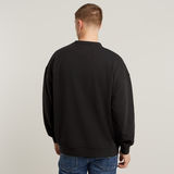 G-STAR Outlet Sudadera Chenille G-Script Loose Negro