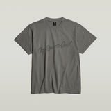 G-STAR Outlet Flock G-Script Loose T-Shirt Grey
