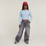 G-STAR Outlet Girls Mega Denim Cargo Grey