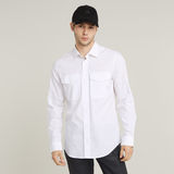 G-STAR Outlet Marine Slim Shirt White