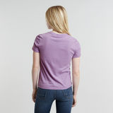 G-STAR Outlet Faux Embro Logo Top Purple